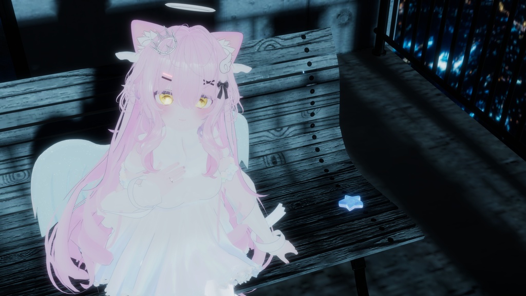 64アバター対応 LunariaFeatherlight -ルナリアフェザーライト- (VRChat向け衣装)#mumu_shop