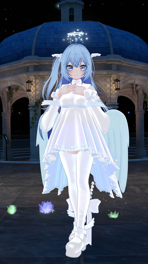 64アバター対応 LunariaFeatherlight -ルナリアフェザーライト- (VRChat向け衣装)#mumu_shop