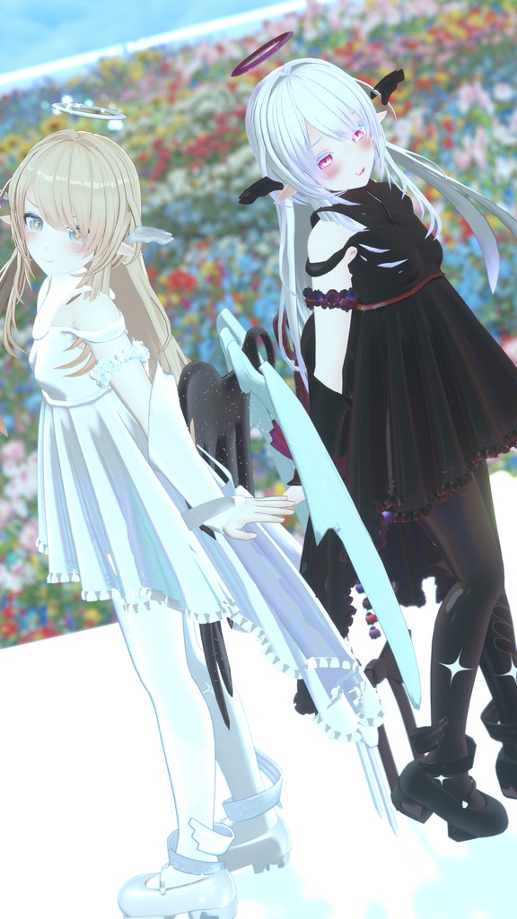 64アバター対応 LunariaFeatherlight -ルナリアフェザーライト- (VRChat向け衣装)#mumu_shop