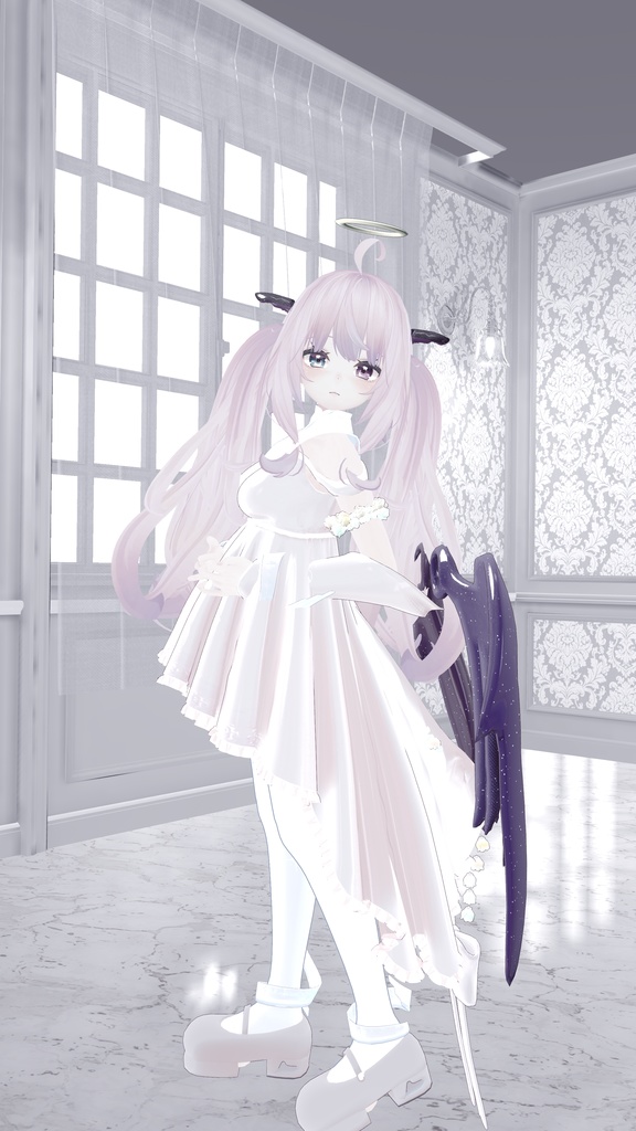 64アバター対応 LunariaFeatherlight -ルナリアフェザーライト- (VRChat向け衣装)#mumu_shop