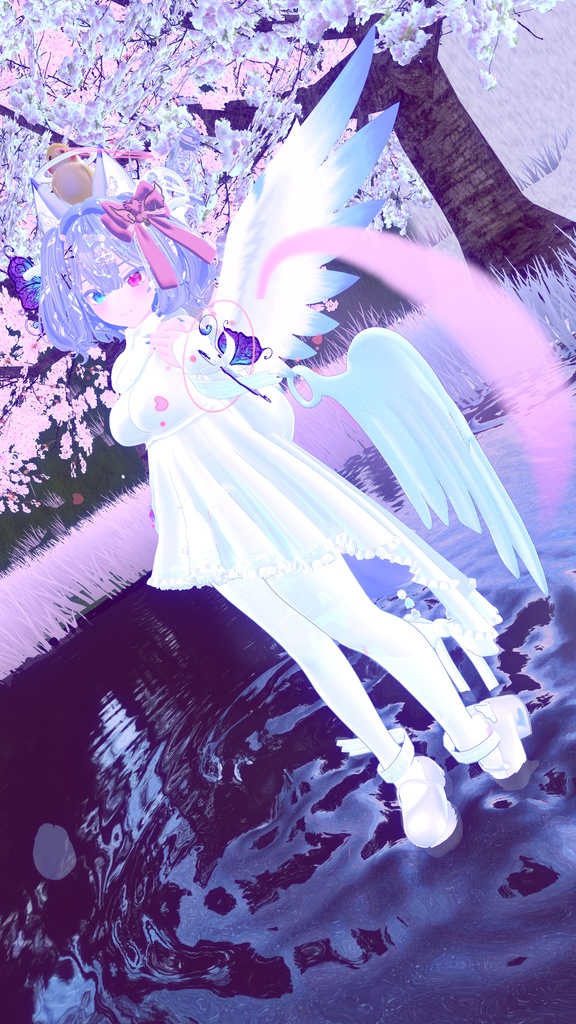 64アバター対応 LunariaFeatherlight -ルナリアフェザーライト- (VRChat向け衣装)#mumu_shop