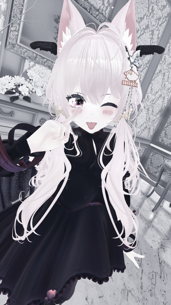 64アバター対応 LunariaFeatherlight -ルナリアフェザーライト- (VRChat向け衣装)#mumu_shop