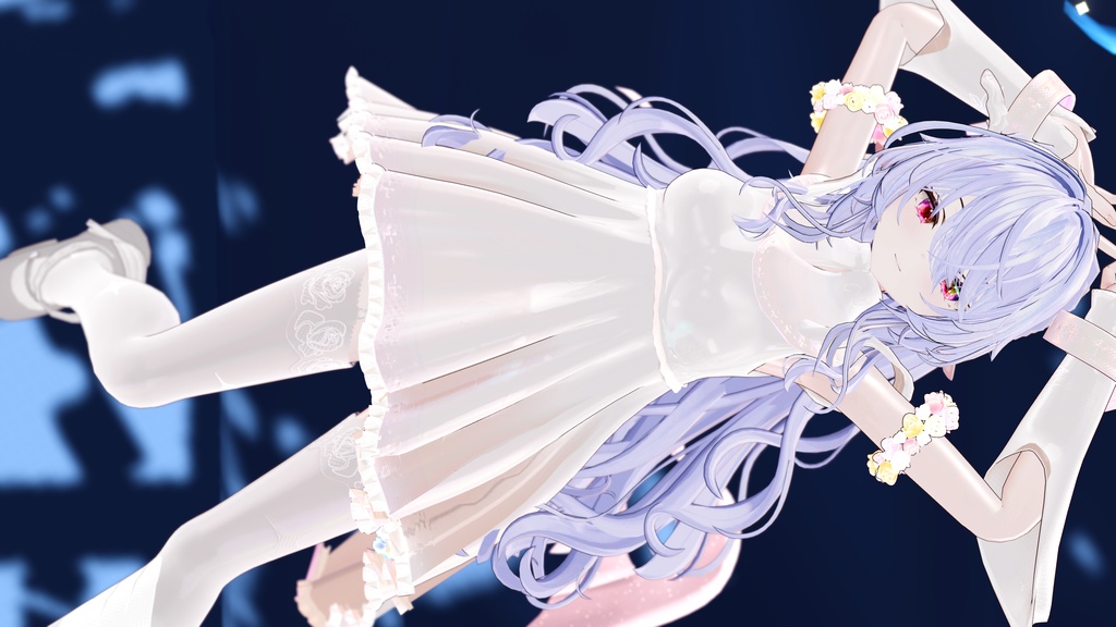 64アバター対応 LunariaFeatherlight -ルナリアフェザーライト- (VRChat向け衣装)#mumu_shop