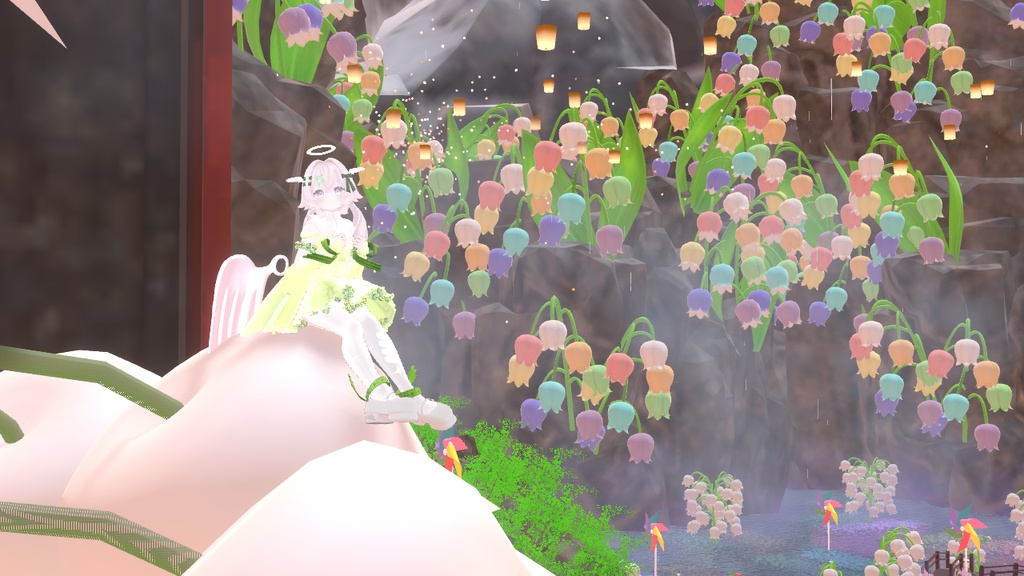 64アバター対応 LunariaFeatherlight -ルナリアフェザーライト- (VRChat向け衣装)#mumu_shop