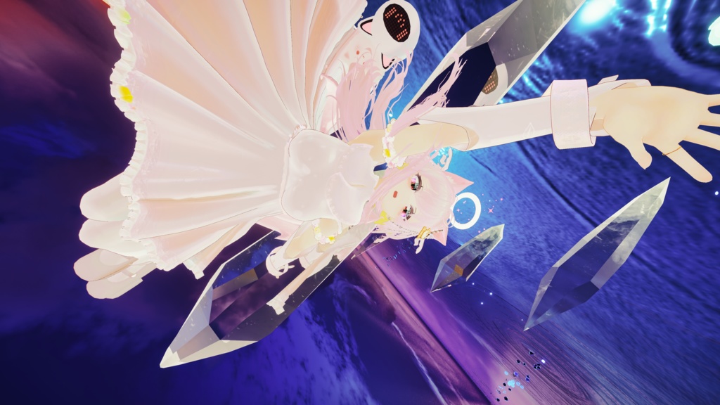 64アバター対応 LunariaFeatherlight -ルナリアフェザーライト- (VRChat向け衣装)#mumu_shop