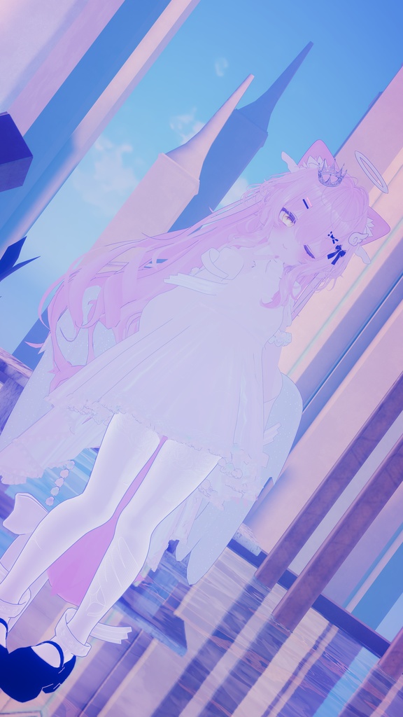 64アバター対応 LunariaFeatherlight -ルナリアフェザーライト- (VRChat向け衣装)#mumu_shop
