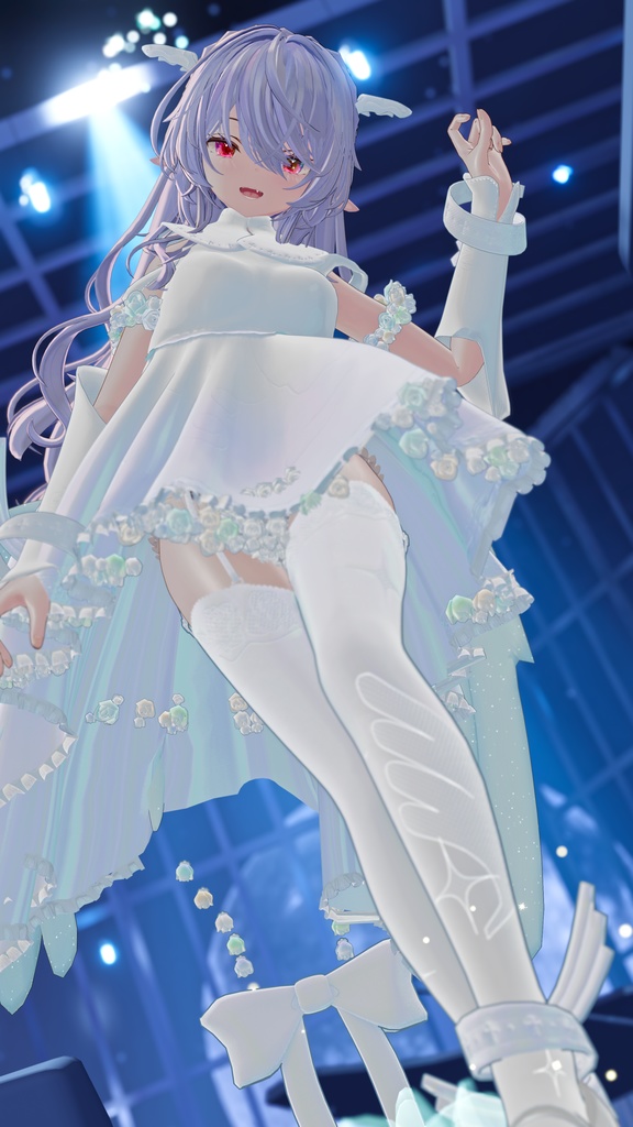 64アバター対応 LunariaFeatherlight -ルナリアフェザーライト- (VRChat向け衣装)#mumu_shop