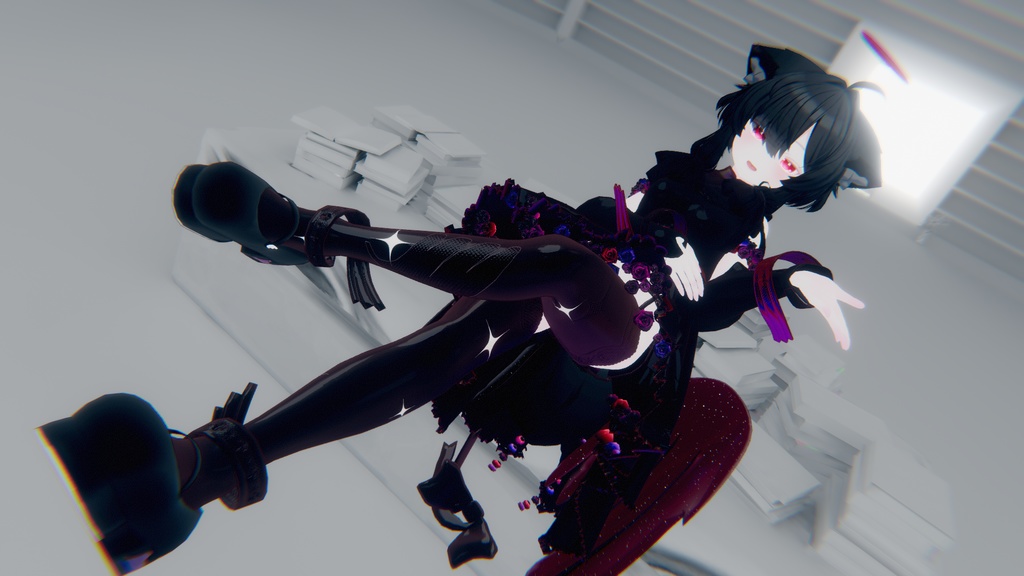 64アバター対応 LunariaFeatherlight -ルナリアフェザーライト- (VRChat向け衣装)#mumu_shop