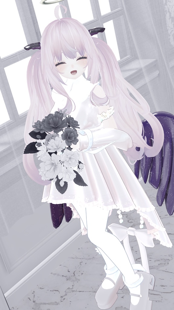 64アバター対応 LunariaFeatherlight -ルナリアフェザーライト- (VRChat向け衣装)#mumu_shop