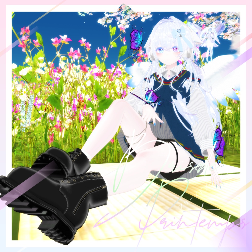 60アバター対応 Brise de Printemps -ブリーズドプランタン- (VRChat向け衣装)#mumu_shop