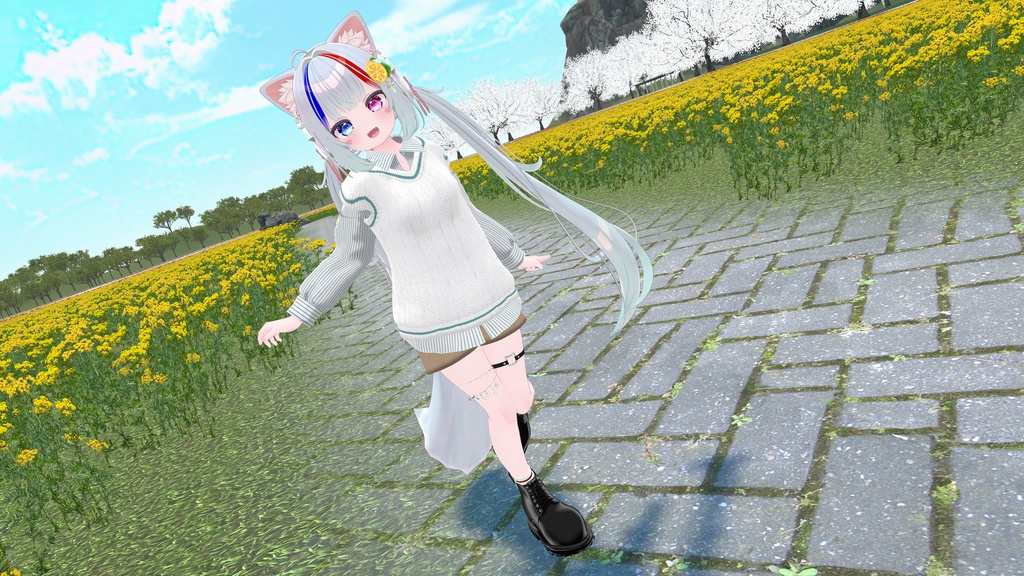 60アバター対応 Brise de Printemps -ブリーズドプランタン- (VRChat向け衣装)#mumu_shop