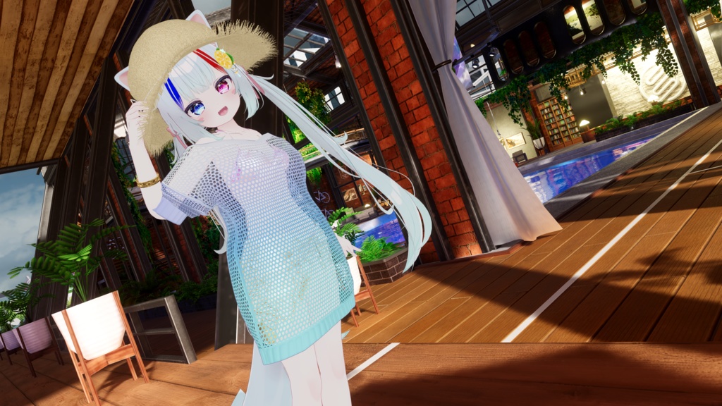 64アバター対応 Ulysfluffy--ユリスフラフィ- (VRChat向け衣装)#mumu_shop