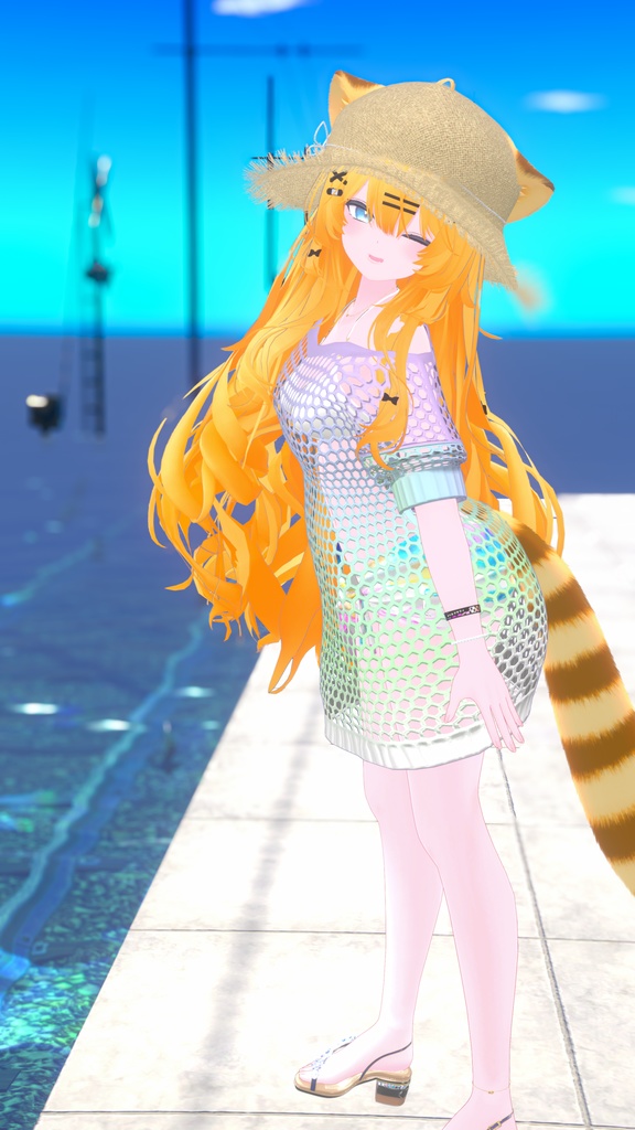 64アバター対応 Ulysfluffy--ユリスフラフィ- (VRChat向け衣装)#mumu_shop