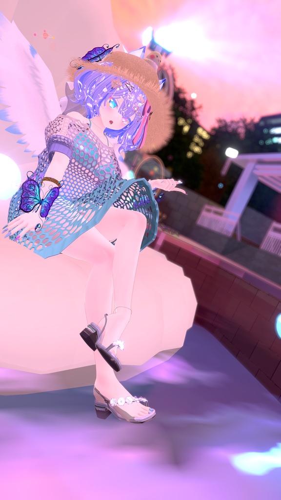 64アバター対応 Ulysfluffy--ユリスフラフィ- (VRChat向け衣装)#mumu_shop