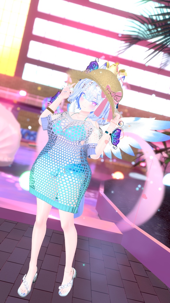 64アバター対応 Ulysfluffy--ユリスフラフィ- (VRChat向け衣装)#mumu_shop