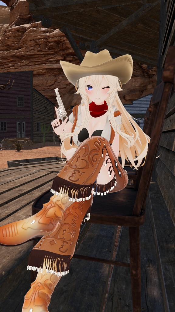 55アバター対応 -Wildwest-ワイルドウエスト(VRChat向け衣装)#mumu_shop
