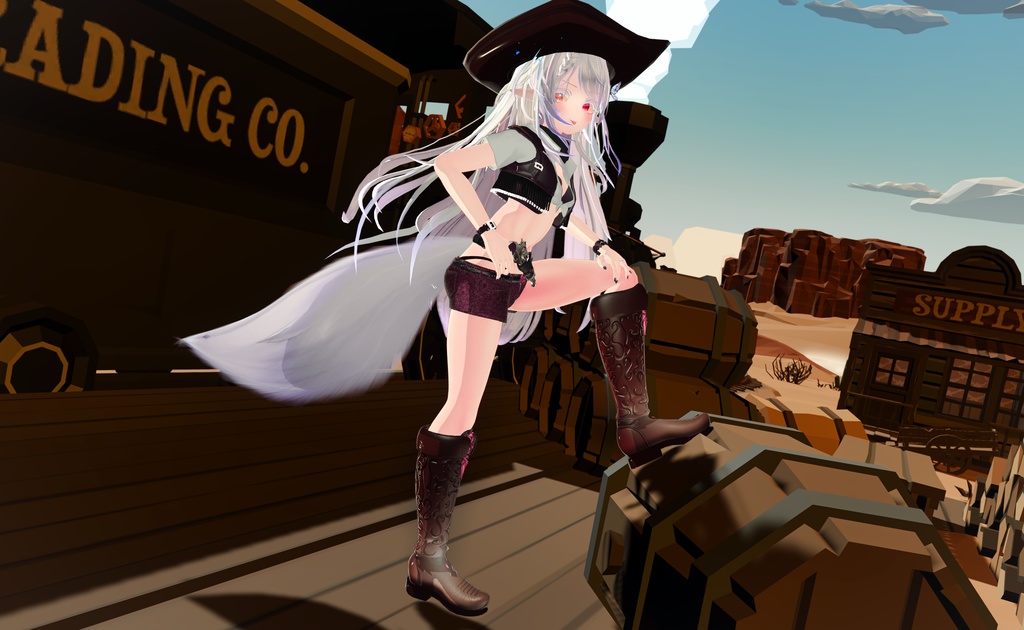 55アバター対応 -Wildwest-ワイルドウエスト(VRChat向け衣装)#mumu_shop
