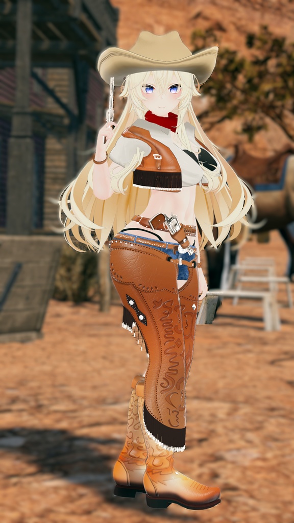 55アバター対応 -Wildwest-ワイルドウエスト(VRChat向け衣装)#mumu_shop