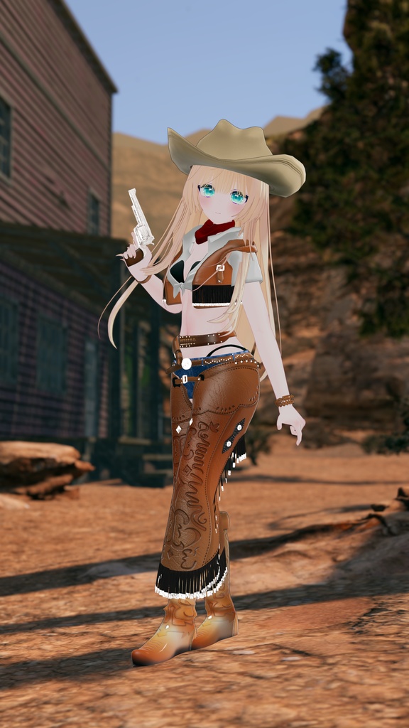 55アバター対応 -Wildwest-ワイルドウエスト(VRChat向け衣装)#mumu_shop