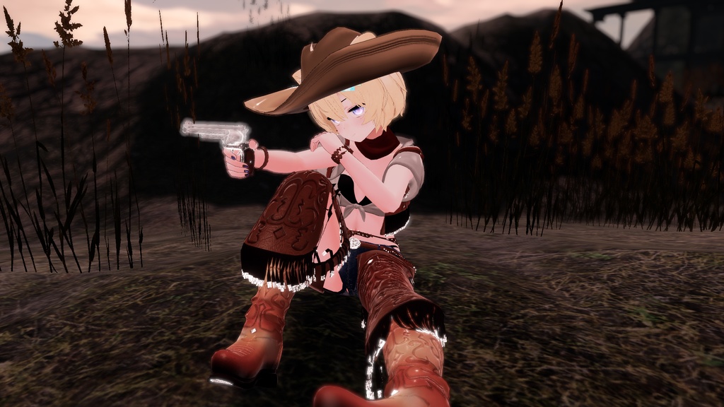 55アバター対応 -Wildwest-ワイルドウエスト(VRChat向け衣装)#mumu_shop