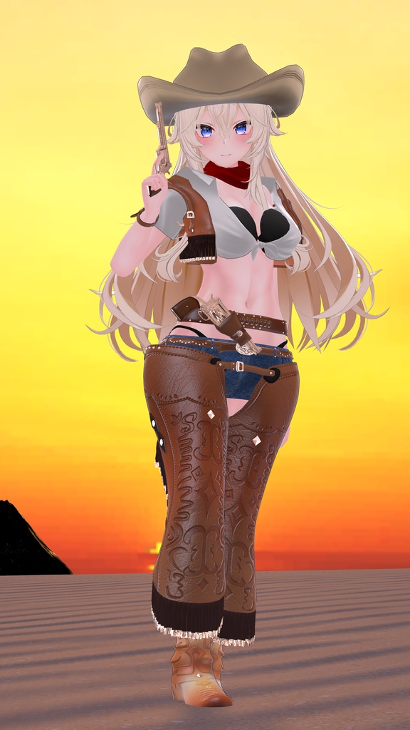 55アバター対応 -Wildwest-ワイルドウエスト(VRChat向け衣装)#mumu_shop