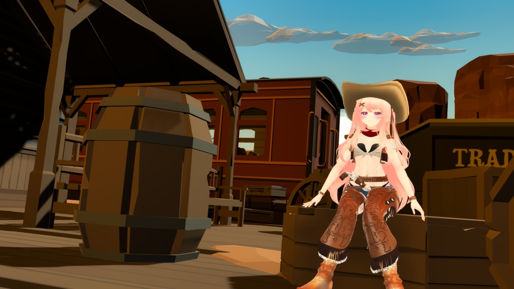 55アバター対応 -Wildwest-ワイルドウエスト(VRChat向け衣装)#mumu_shop