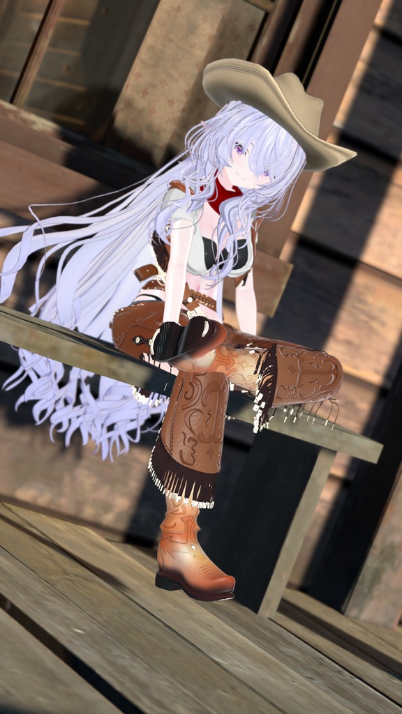 55アバター対応 -Wildwest-ワイルドウエスト(VRChat向け衣装)#mumu_shop