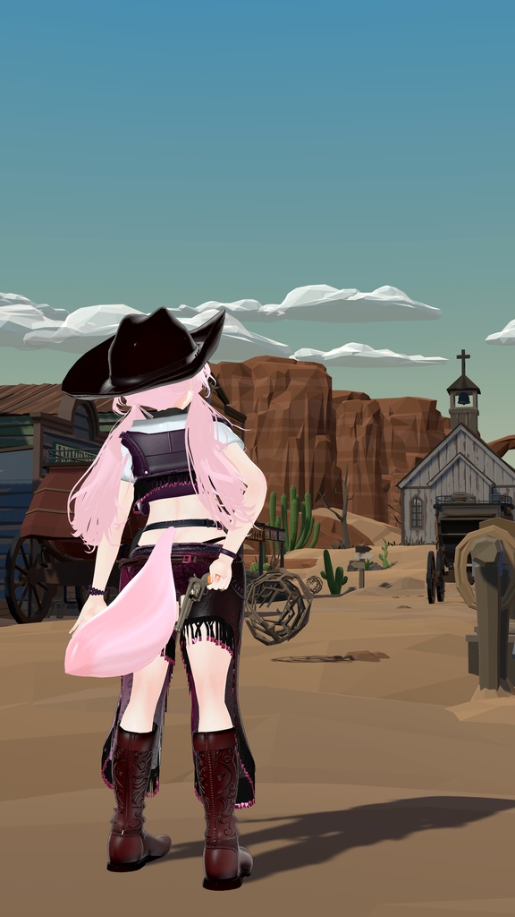 55アバター対応 -Wildwest-ワイルドウエスト(VRChat向け衣装)#mumu_shop