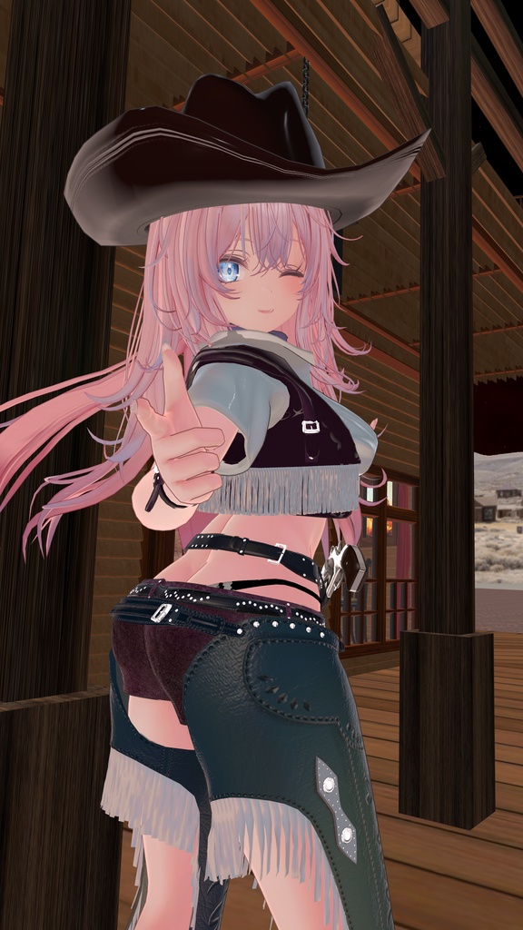 55アバター対応 -Wildwest-ワイルドウエスト(VRChat向け衣装)#mumu_shop