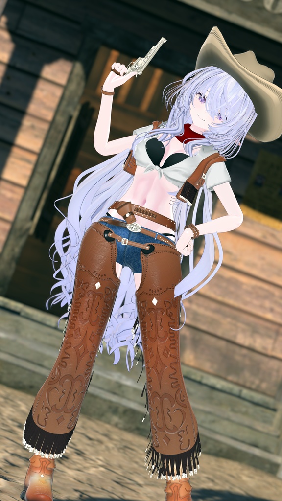 55アバター対応 -Wildwest-ワイルドウエスト(VRChat向け衣装)#mumu_shop