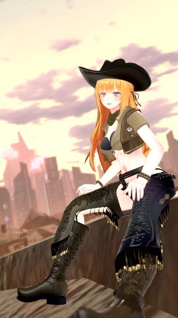 55アバター対応 -Wildwest-ワイルドウエスト(VRChat向け衣装)#mumu_shop