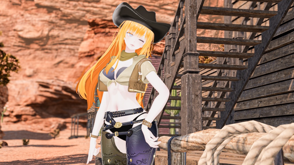 55アバター対応 -Wildwest-ワイルドウエスト(VRChat向け衣装)#mumu_shop