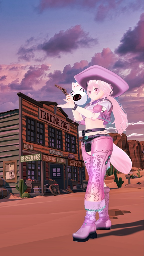 55アバター対応 -Wildwest-ワイルドウエスト(VRChat向け衣装)#mumu_shop