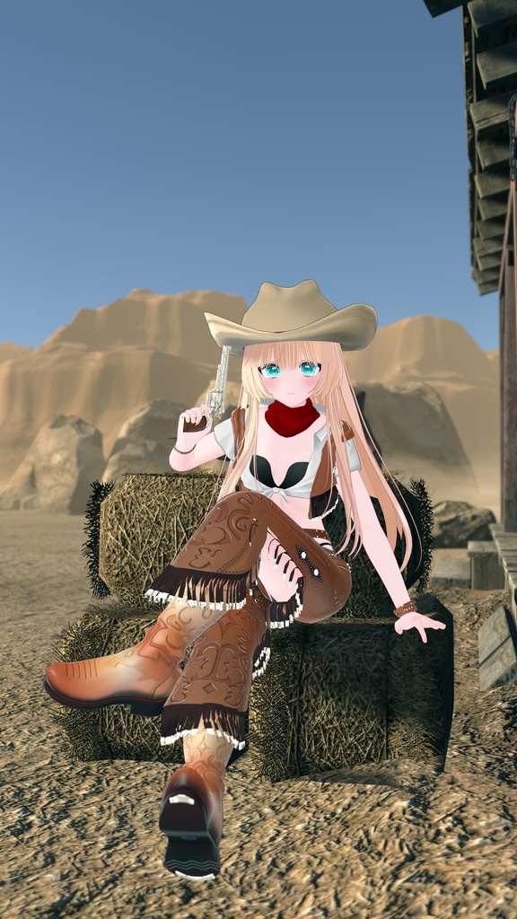 55アバター対応 -Wildwest-ワイルドウエスト(VRChat向け衣装)#mumu_shop