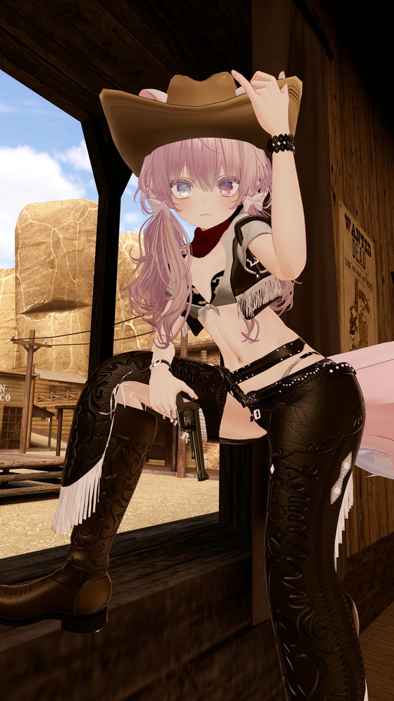 55アバター対応 -Wildwest-ワイルドウエスト(VRChat向け衣装)#mumu_shop