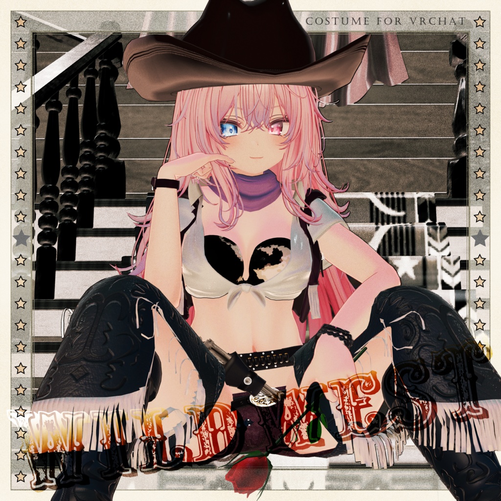 55アバター対応 -Wildwest-ワイルドウエスト(VRChat向け衣装)#mumu_shop