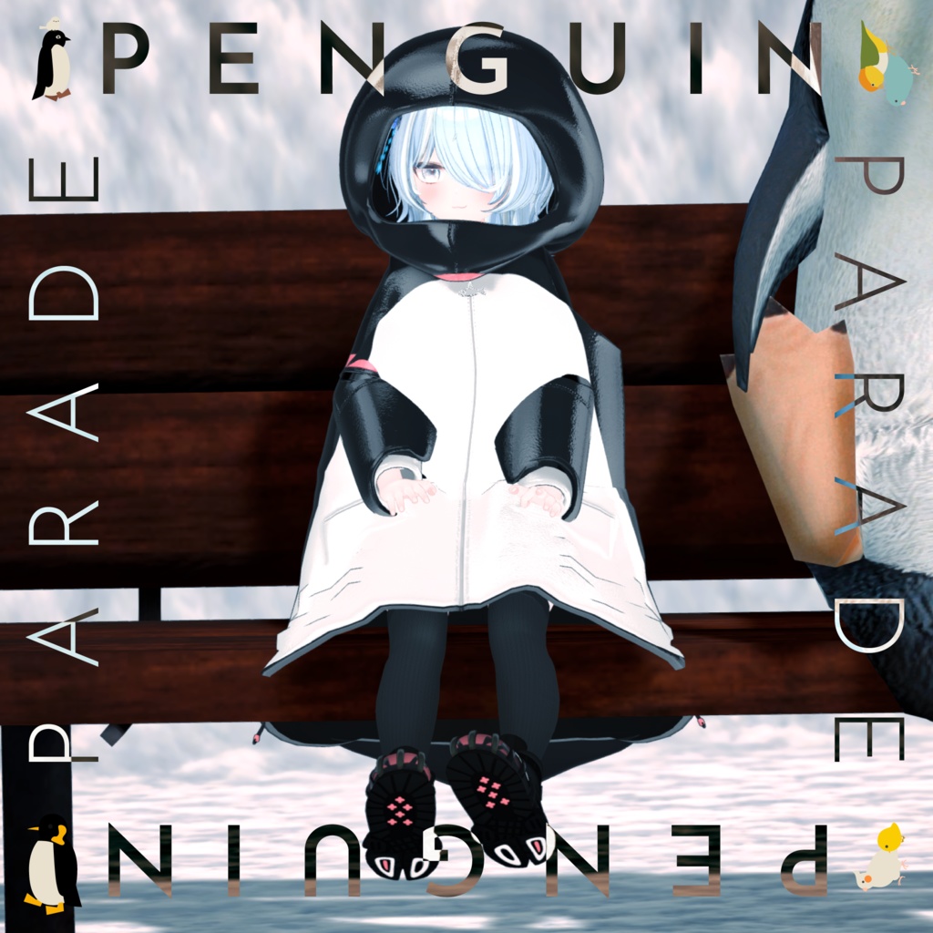 52アバター対応 -PenguinParade-ペンギンパレード(VRChat向け衣装)#mumu_shop
