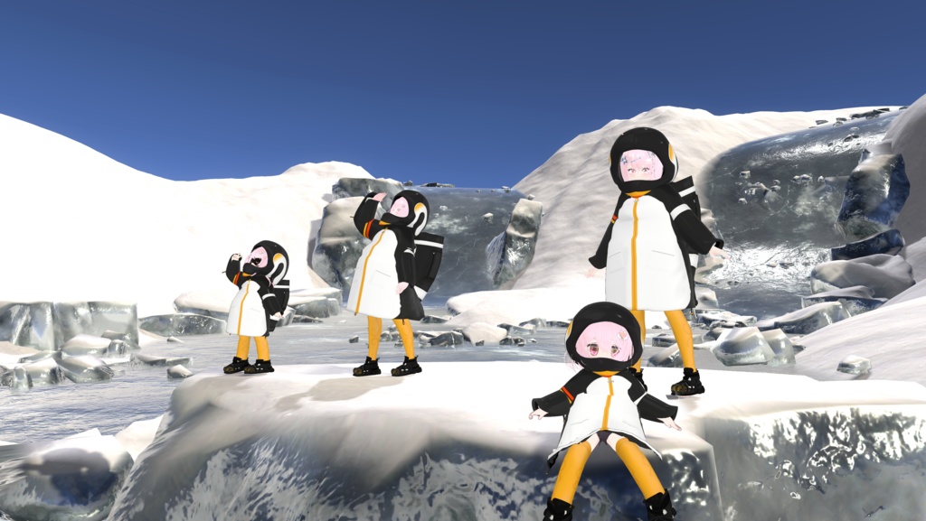 52アバター対応 -PenguinParade-ペンギンパレード(VRChat向け衣装)#mumu_shop