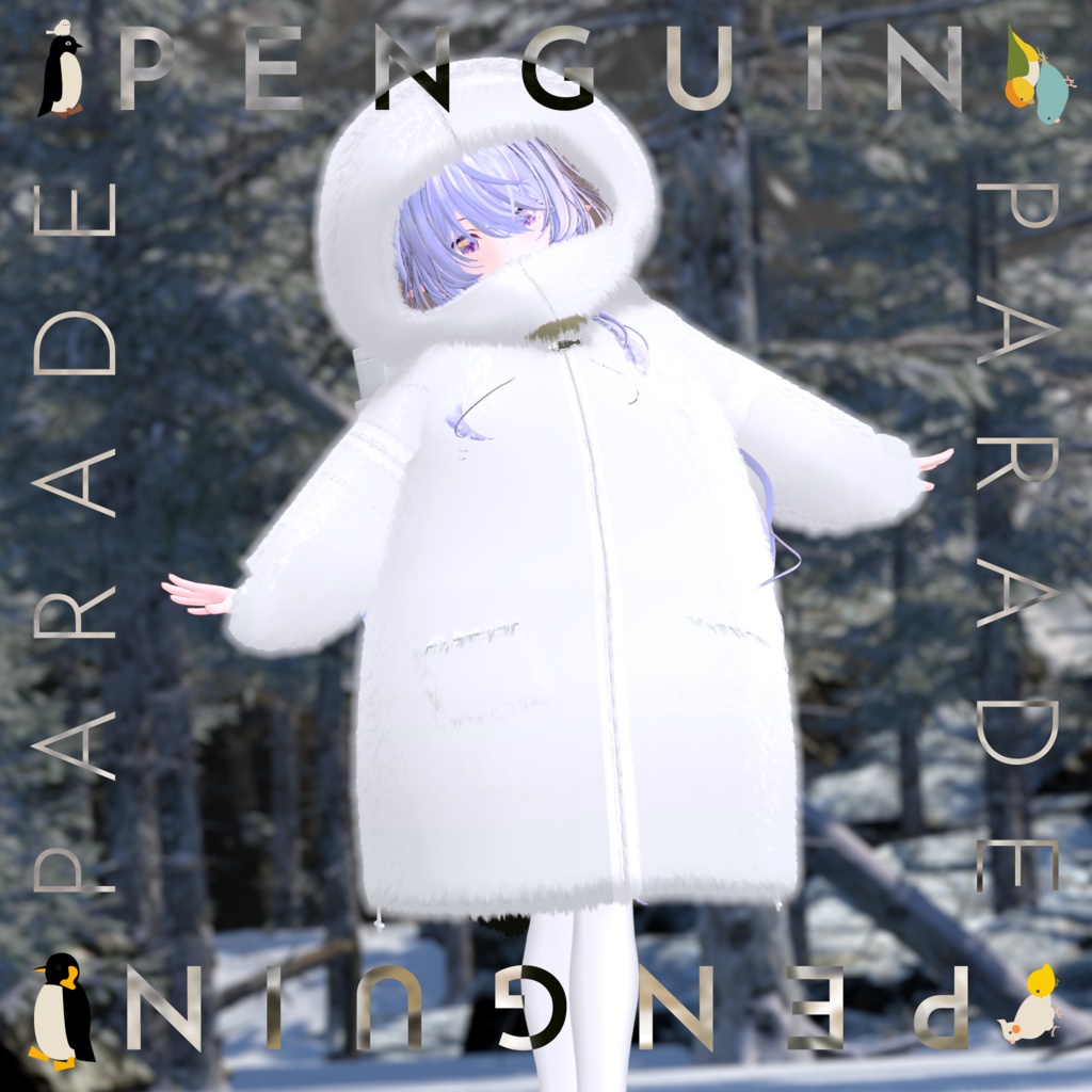 52アバター対応 -PenguinParade-ペンギンパレード(VRChat向け衣装)#mumu_shop