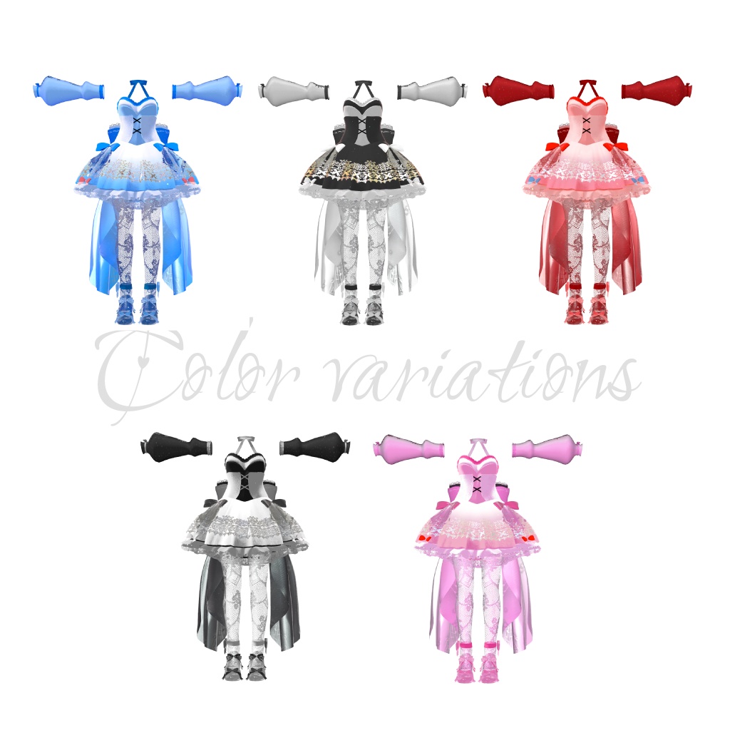 🎵コラボVRChat向け衣装🎵 Ange au Ruban -アンジュ オ リュバン-#mumu_shop