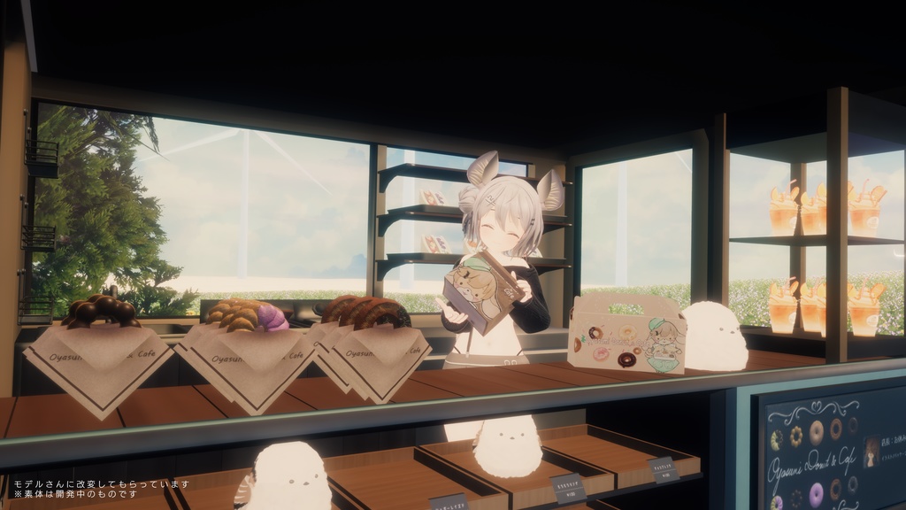 オリジナル3Dモデル 「あまに-AMANI」(VRCHAT向けアバター)#mumu_shop