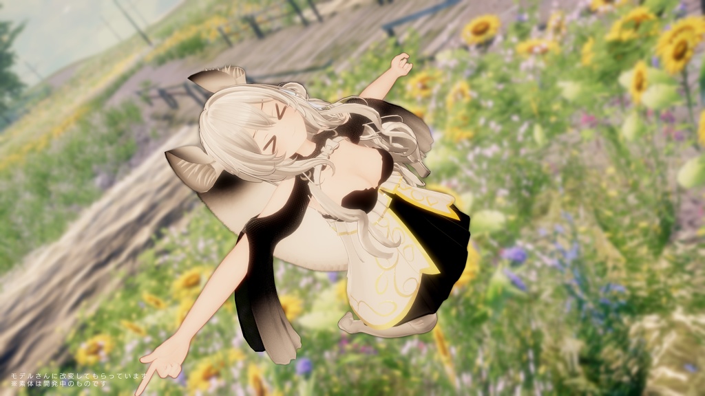 オリジナル3Dモデル 「あまに-AMANI」(VRCHAT向けアバター)#mumu_shop