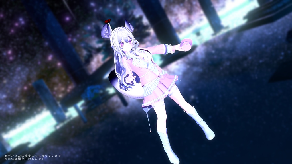 オリジナル3Dモデル 「あまに-AMANI」(VRCHAT向けアバター)#mumu_shop