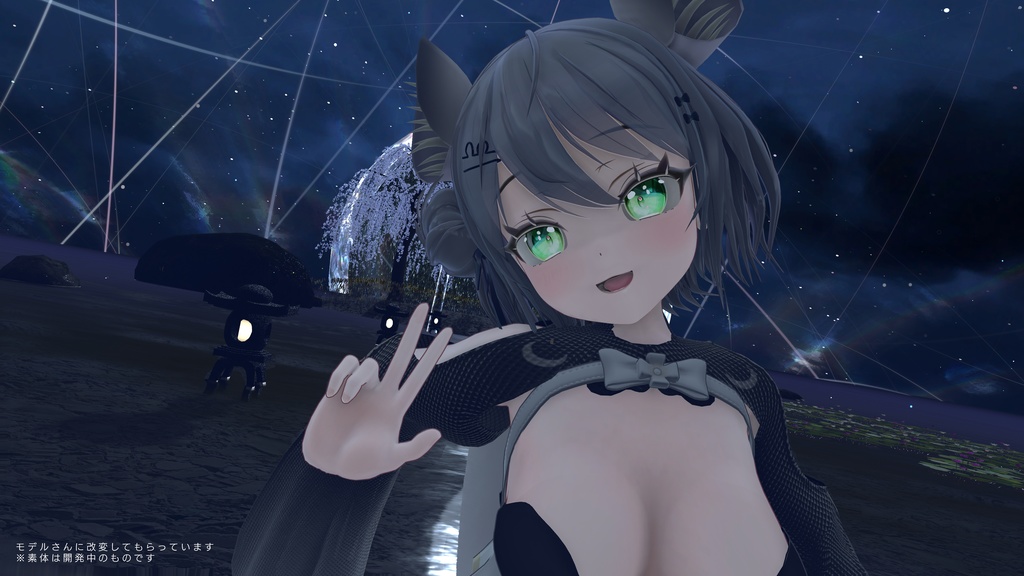 オリジナル3Dモデル 「あまに-AMANI」(VRCHAT向けアバター)#mumu_shop