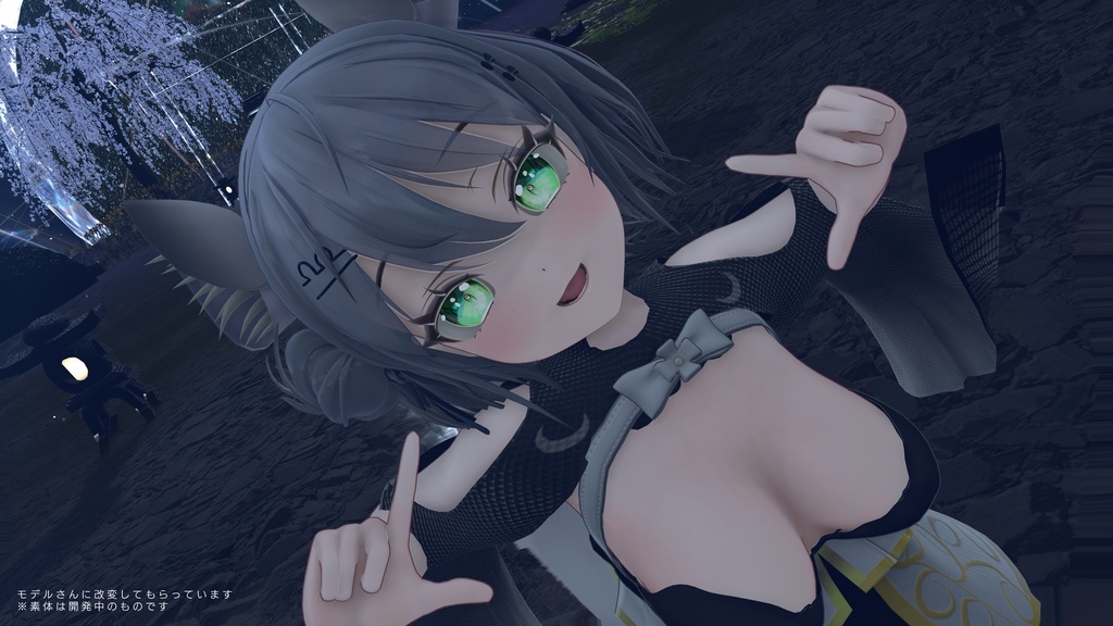 オリジナル3Dモデル 「あまに-AMANI」(VRCHAT向けアバター)#mumu_shop