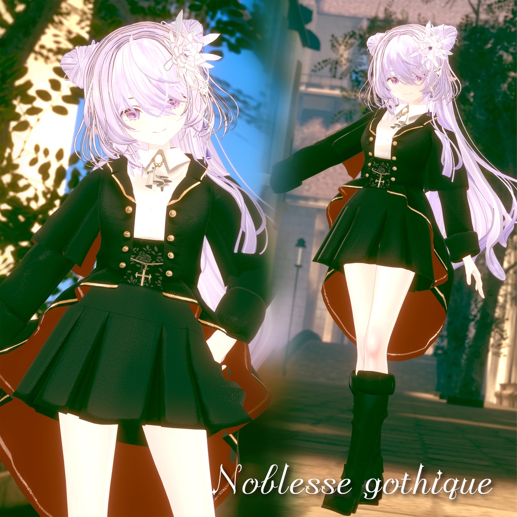 コラボ、 VRChat向衣装23アバター程度対応 -Noblesse gothique-ノブレスゴシック#mumu_shop