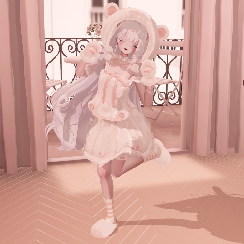 76アバター相当対応 -SleepingSugarBear-スリーピングシュガーベア (VRChat向け衣装)#mumu_shop