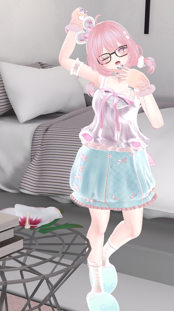 76アバター相当対応 -SleepingSugarBear-スリーピングシュガーベア (VRChat向け衣装)#mumu_shop