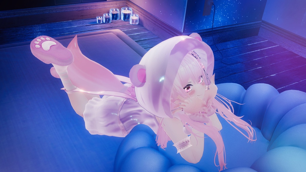 76アバター相当対応 -SleepingSugarBear-スリーピングシュガーベア (VRChat向け衣装)#mumu_shop