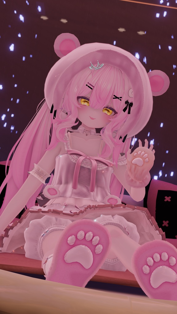 76アバター相当対応 -SleepingSugarBear-スリーピングシュガーベア (VRChat向け衣装)#mumu_shop